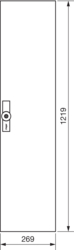 Zeichnung Ersatztüren rechts IP54 Stahlblech