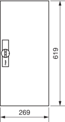 Zeichnung Ersatztüren rechts IP44 Stahlblech