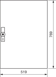Zeichnung Ersatztüren rechts IP54 Stahlblech