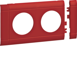 GB080203020 Blende 2-fach Steckdose zu Oberteil 80mm anreihbar halogenfrei rot