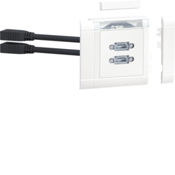 GMSET059016 Multimedia-Anschlussset für HDMI + HDMI frontrastend verkehrsweiß
