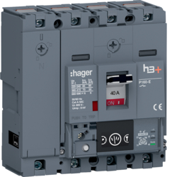 HES041NC Leistungsschalter h3+ P160 Energy 4P4D N0-50-100% 40A 70kA CTC