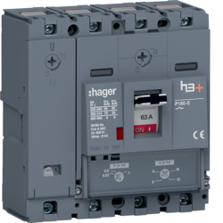 HES064DC Leistungsschalter h3+ P160 TM ADJ 4P4D N0-100% 63A 70kA CTC