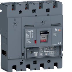 HET101JR Leistungsschalter h3+ P250 LSI 4P4D N0-50-100% 100A 70kA FTC