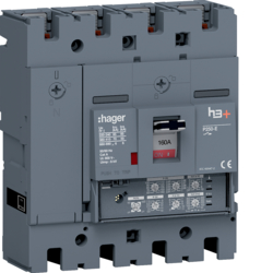 HET161JR Leistungsschalter h3+ P250 LSI 4P4D N0-50-100% 160A 70kA FTC