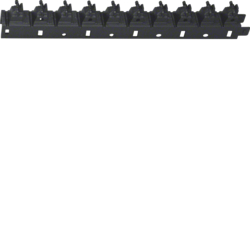 M5900SCHW Lamellenträger für 10 Lamellen zu Brüstungsverkleidung in schwarz