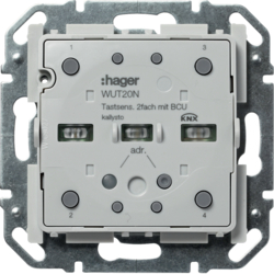WUT20N KNX Tastsensor-Modul 2fach mit integriertem Busankoppler