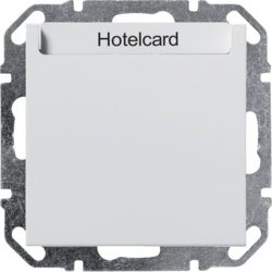 WYE050 Hotelcard-Schalter kallysto,  230 V~, pot.freier Schließer,  Abschaltverz., b.weiß