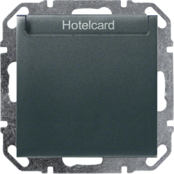 WYE057 Hotelcard-Schalter kallysto,  230 V~, pot.freier Schließer,  Abschaltverz., anth.