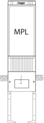 Zeichnung Baureihe 152/155/157, mit PVC Montageplatte Glasfaserverstärkter Kunststoff