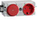GS11003020 Steckdose+Schalter mit Wago Steck-/Klemmtechnik C-Profil in verkehrsrot