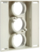 LD01-02AD-3 Schutzabdeckung D01 E14 bis 16A 3polig grau für D0 - Keramiksockel