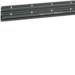 SL200801 Sockelleistenkanal-Unterteil 3 Kammern aus PVC zu SL 20x80mm schwarz