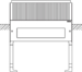 Zeichnung Größe 1, Eingrabsockel Glasfaserverstärkter Kunststoff