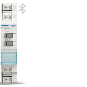 Frontansicht der digitalen EGN100 1-Kanal Multifunktions-Zeitschaltuhr mit Bluetooth-Konfiguration